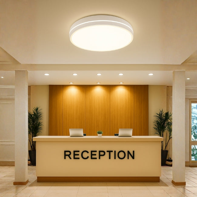 LÁMPARA DE TECHO LUCIANA LED WHITE 30W + CONTROL REMOTO