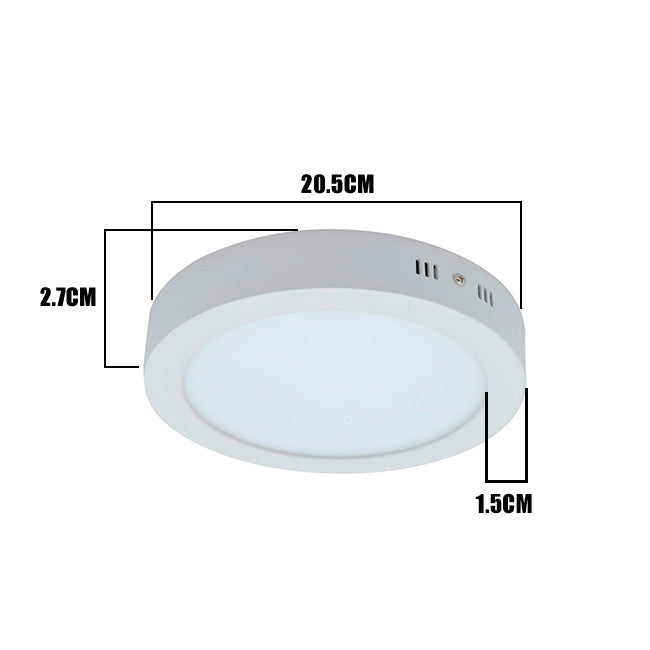 PANEL LED SIMPLE CIRCULAR 18W ADOSABLE LUZ BLANCA 6500K