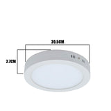 PANEL LED SIMPLE CIRCULAR 18W ADOSABLE LUZ CÁLIDA 3000K