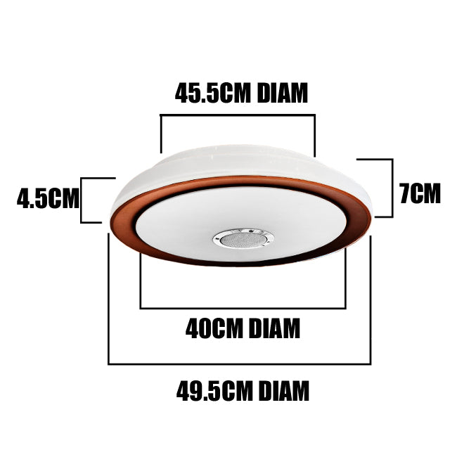 PLAFÓN LED 36W CF PARLANTE BLUETOOTH + CONTROL REMOTO