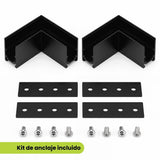 KIT 2 ESQUINEROS 90° PARA RIEL MAGNÉTICO ADOSABLE - RIEL NO INCLUIDO