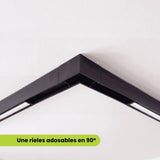 KIT 2 ESQUINEROS 90° PARA RIEL MAGNÉTICO ADOSABLE - RIEL NO INCLUIDO