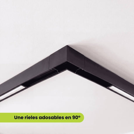 KIT 2 ESQUINEROS 90° PARA RIEL MAGNÉTICO ADOSABLE - RIEL NO INCLUIDO