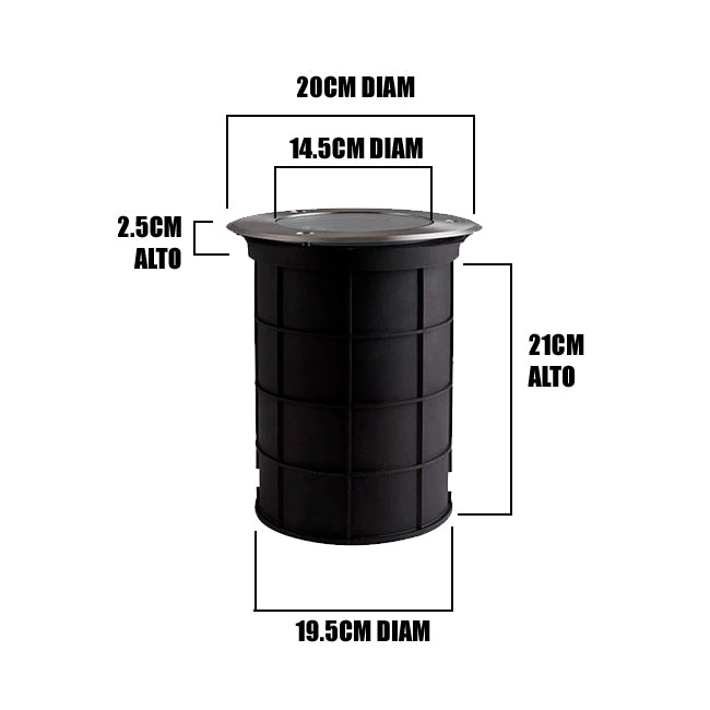 SPOT DE PISO EMPOTRABLE XXL SOCKET E27