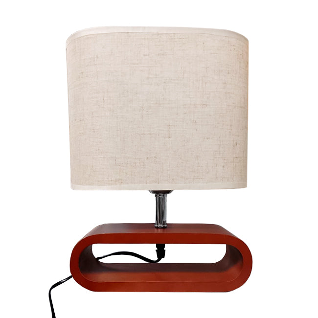 LÁMPARA DE MESA DE MADERA KENIA - SIN FOCO