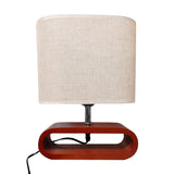 LÁMPARA DE MESA DE MADERA KENIA - SIN FOCO