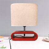 LÁMPARA DE MESA DE MADERA KENIA + FOCO LED 12W LUZ CÁLIDA