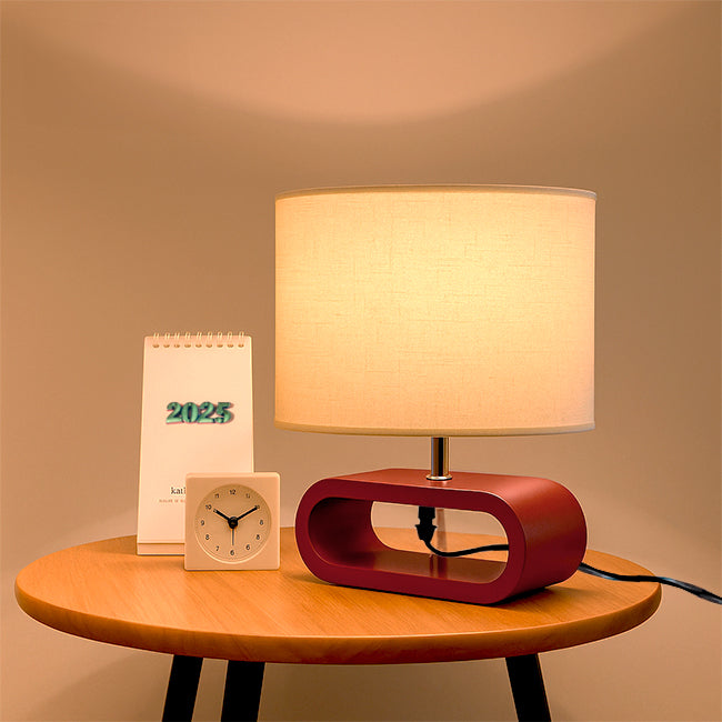 LÁMPARA DE MESA DE MADERA KENIA - SIN FOCO
