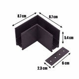 KIT 2 ESQUINEROS 90° PARA RIEL MAGNÉTICO ADOSABLE - RIEL NO INCLUIDO