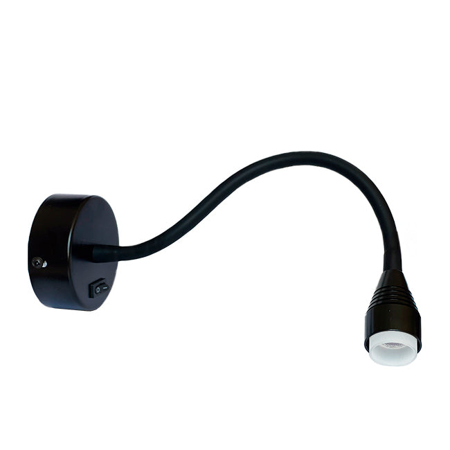 LÁMPARA DE PARED FLEXIBLE MONICA BLACK LED