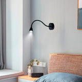 LÁMPARA DE PARED FLEXIBLE MONICA BLACK LED