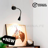 LÁMPARA DE PARED FLEXIBLE MONICA BLACK LED