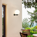 LÁMPARA DE EXTERIOR FAROLA LED + FOCO LED 12W  LUZ CÁLIDA