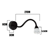 LÁMPARA DE PARED FLEXIBLE MARIA ANTONIETA BLACK LED