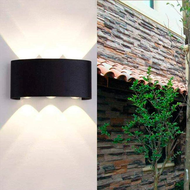 LÁMPARA DE EXTERIOR LED LUCERO BLACK 6W LUZ CÁLIDA