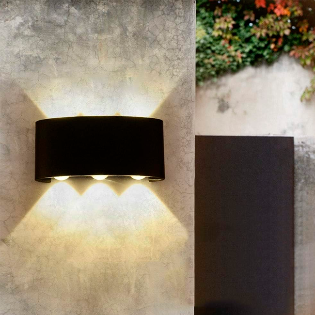 LÁMPARA DE EXTERIOR LED LUCERO BLACK 6W LUZ CÁLIDA – i-Lumina