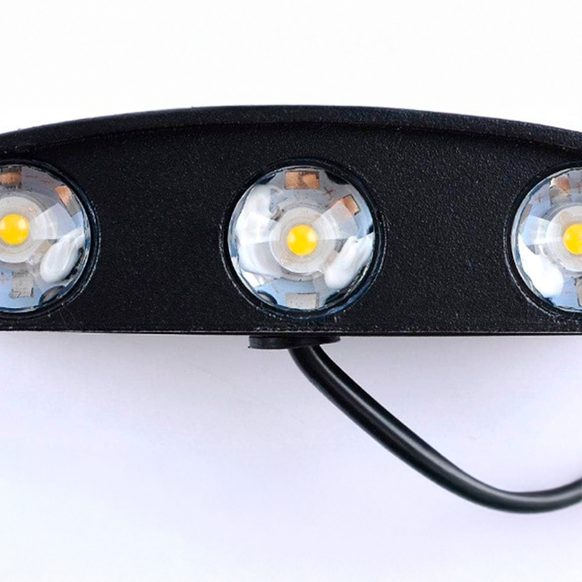 LÁMPARA DE EXTERIOR LED LUCERO BLACK 6W LUZ CÁLIDA