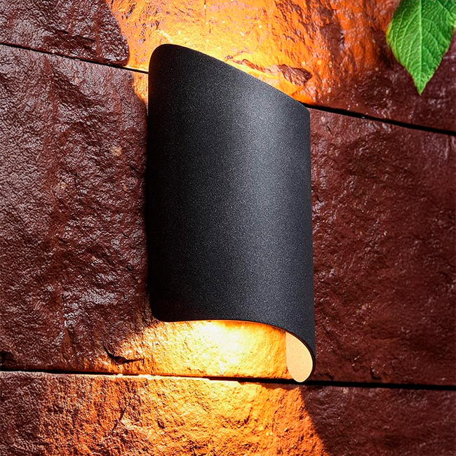 LÁMPARA DE EXTERIOR ISABEL BLACK LED 5W LUZ CÁLIDA