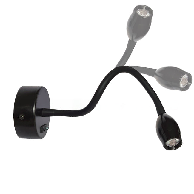 LÁMPARA DE PARED FLEXIBLE MARIA ISABEL BLACK LED