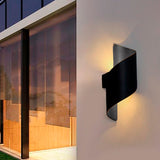 LÁMPARA DE EXTERIOR IVANNA BLACK LED LUZ CÁLIDA