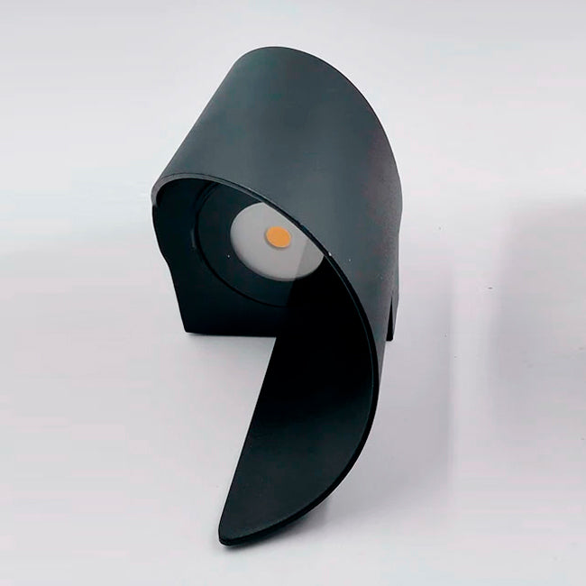 LÁMPARA DE EXTERIOR IVANNA BLACK LED LUZ CÁLIDA
