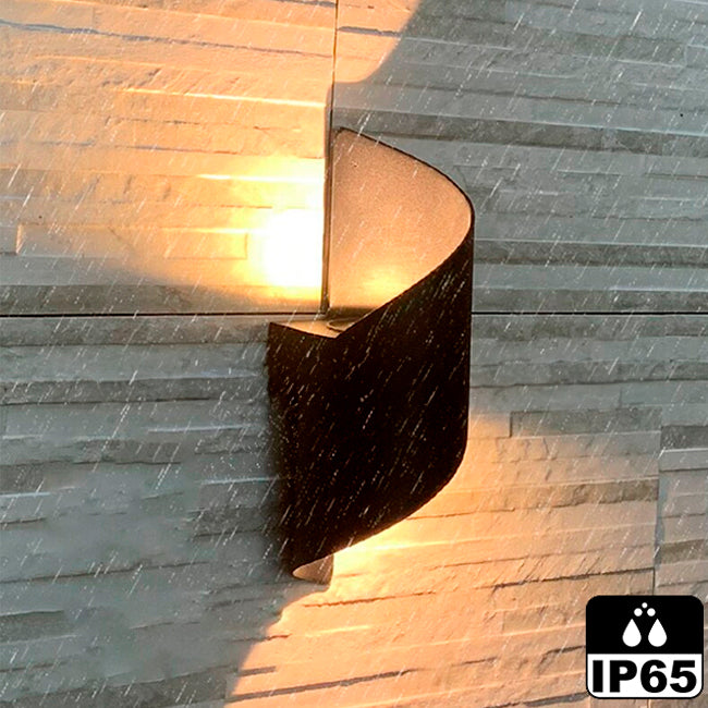 LÁMPARA DE EXTERIOR IVANNA BLACK LED LUZ CÁLIDA