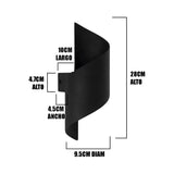 LÁMPARA DE EXTERIOR IVANNA BLACK LED LUZ CÁLIDA