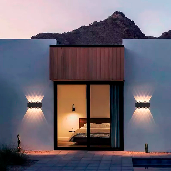 LÁMPARA DE EXTERIOR ALMA LED BLACK 6W LUZ CÁLIDA