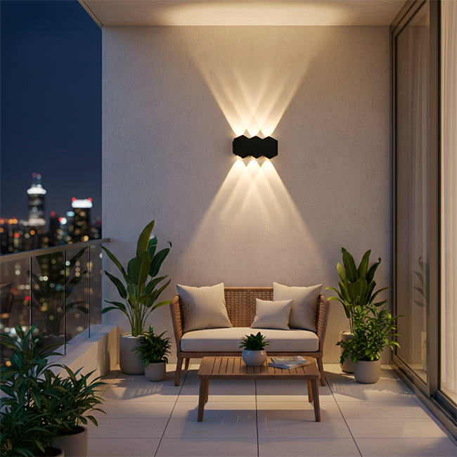 LÁMPARA DE EXTERIOR ALMA LED BLACK 6W LUZ CÁLIDA