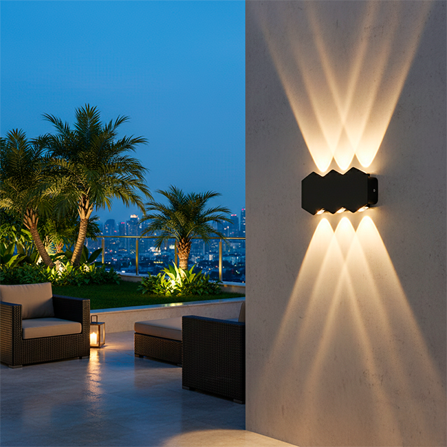 LÁMPARA DE EXTERIOR ALMA LED BLACK 6W LUZ CÁLIDA