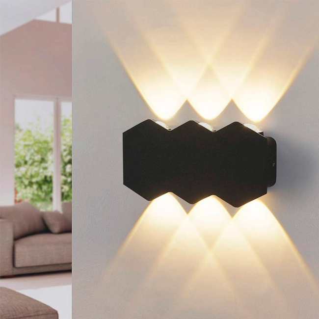 LÁMPARA DE EXTERIOR ALMA LED BLACK 6W LUZ CÁLIDA