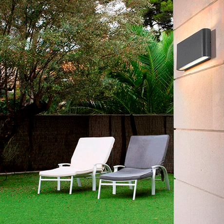 LÁMPARA DE EXTERIOR LED DANAE BLACK 12W LUZ CÁLIDA