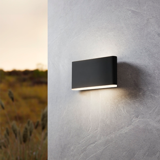 LÁMPARA DE EXTERIOR LED DANAE BLACK 12W LUZ CÁLIDA