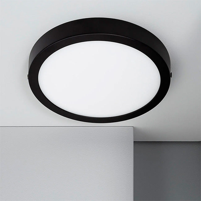 PANEL NEGRO LED CIRCULAR 24W ADOSABLE SIMPLE LUZ INTERMEDIA 4000K - ILUMINA