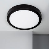 PANEL NEGRO LED CIRCULAR 24W ADOSABLE SIMPLE LUZ INTERMEDIA 4000K - ILUMINA