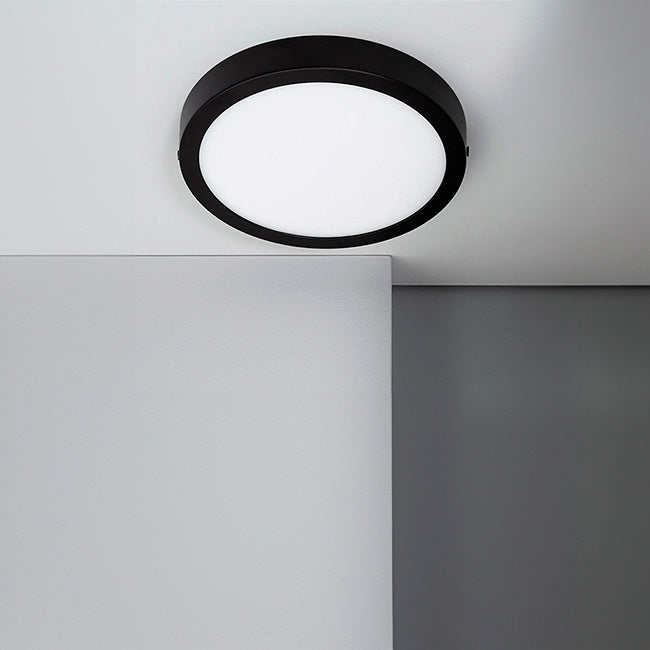 PANEL NEGRO LED CIRCULAR 24W ADOSABLE SIMPLE LUZ INTERMEDIA 4000K - ILUMINA