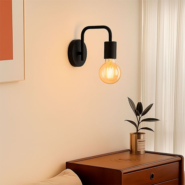 LÁMPARA DE PARED DULCE BLACK