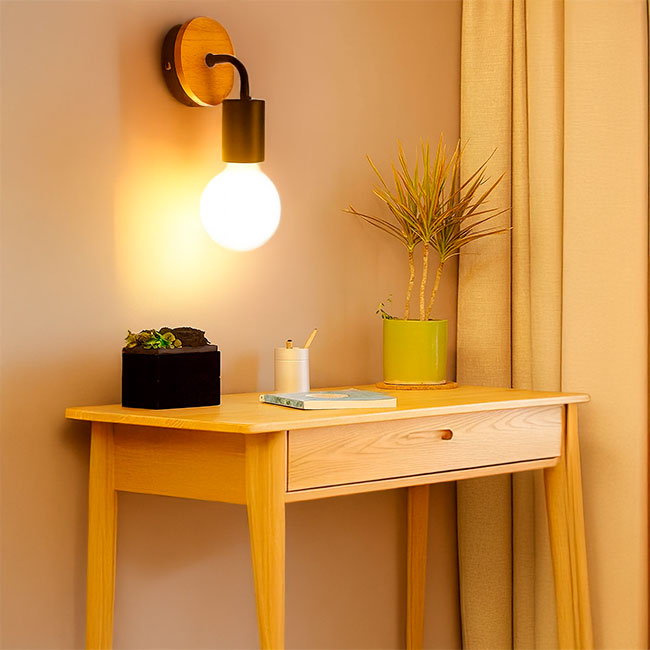 LÁMPARA DE PARED INTERIOR FIORELLA WOOD