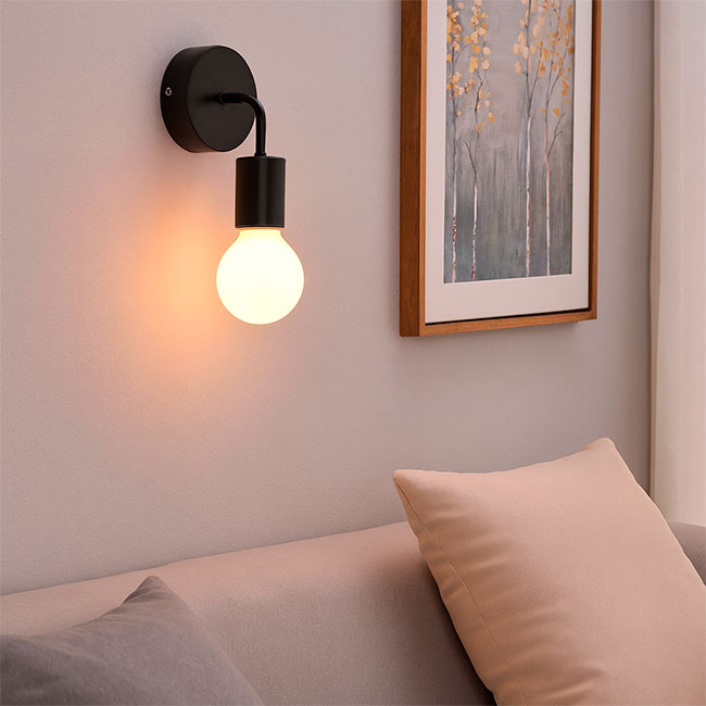 LÁMPARA DE PARED INTERIOR ALEXA BLACK LED