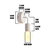 LÁMPARA DE PARED INTERIOR ALEXA WHITE LED