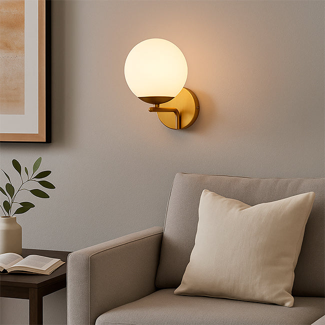 LÁMPARA DE PARED INTERIOR MICAELA GOLD LED / SIN FOCO