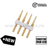 CONECTOR UNIÓN 04 PINES PARA CINTA LED RGB 220V