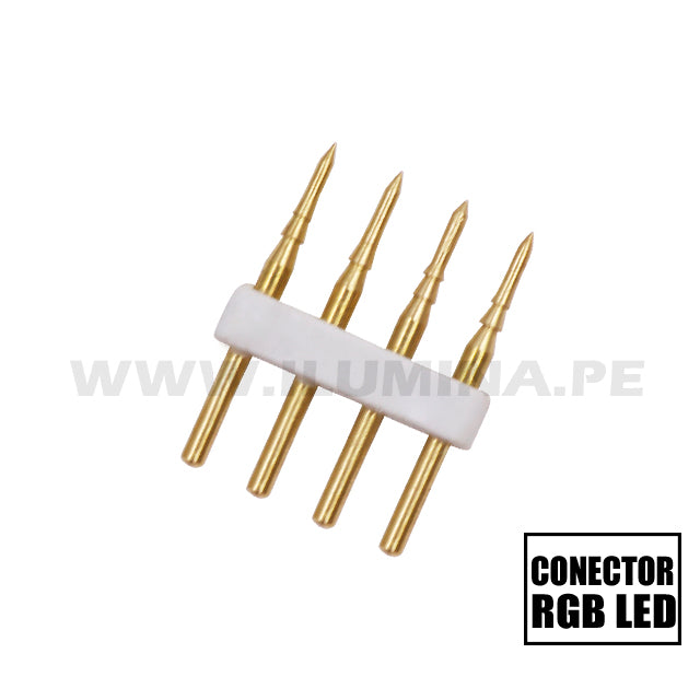 CONECTOR UNIÓN 04 PINES PARA CINTA LED RGB 220V