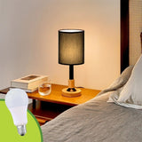 LÁMPARA DE MESA LINEAL KENDRA + FOCO LED 12W LUZ CÁLIDA