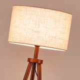 LÁMPARA DE PIE TRÍPODE OSLO NORDIC WOOD NOGAL - SIN FOCO