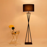LÁMPARA DE PIE OHAIO CROSSLINE BLACK - SIN FOCO