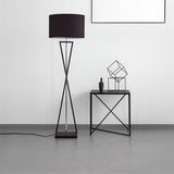 LÁMPARA DE PIE OHAIO CROSSLINE BLACK - SIN FOCO