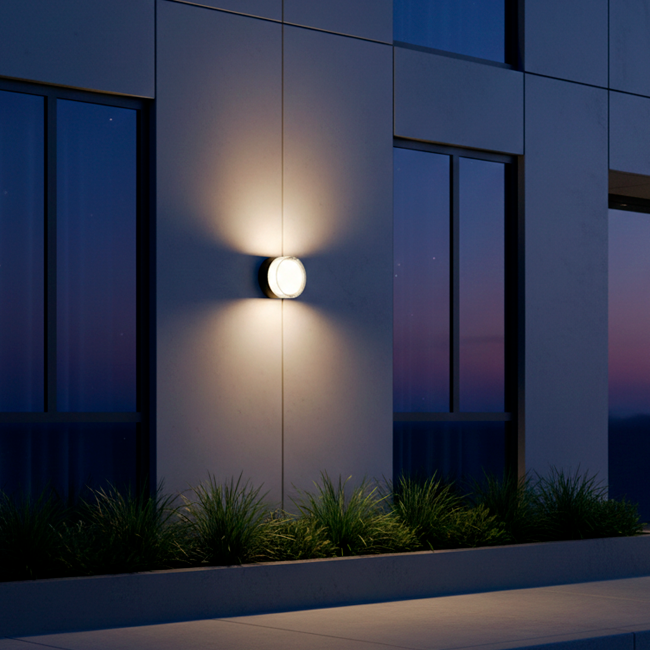 24D01RBK LÁMPARA DE EXTERIOR LED LUNA BLACK 10W