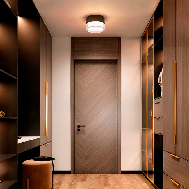 24D01RBK LÁMPARA DE TECHO ADOSABLE LED LUNA BLACK 10W