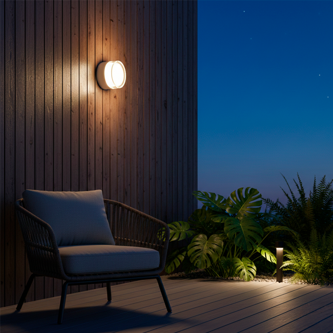 24D01RWH LÁMPARA DE EXTERIOR LED LUNA WHITE 10W